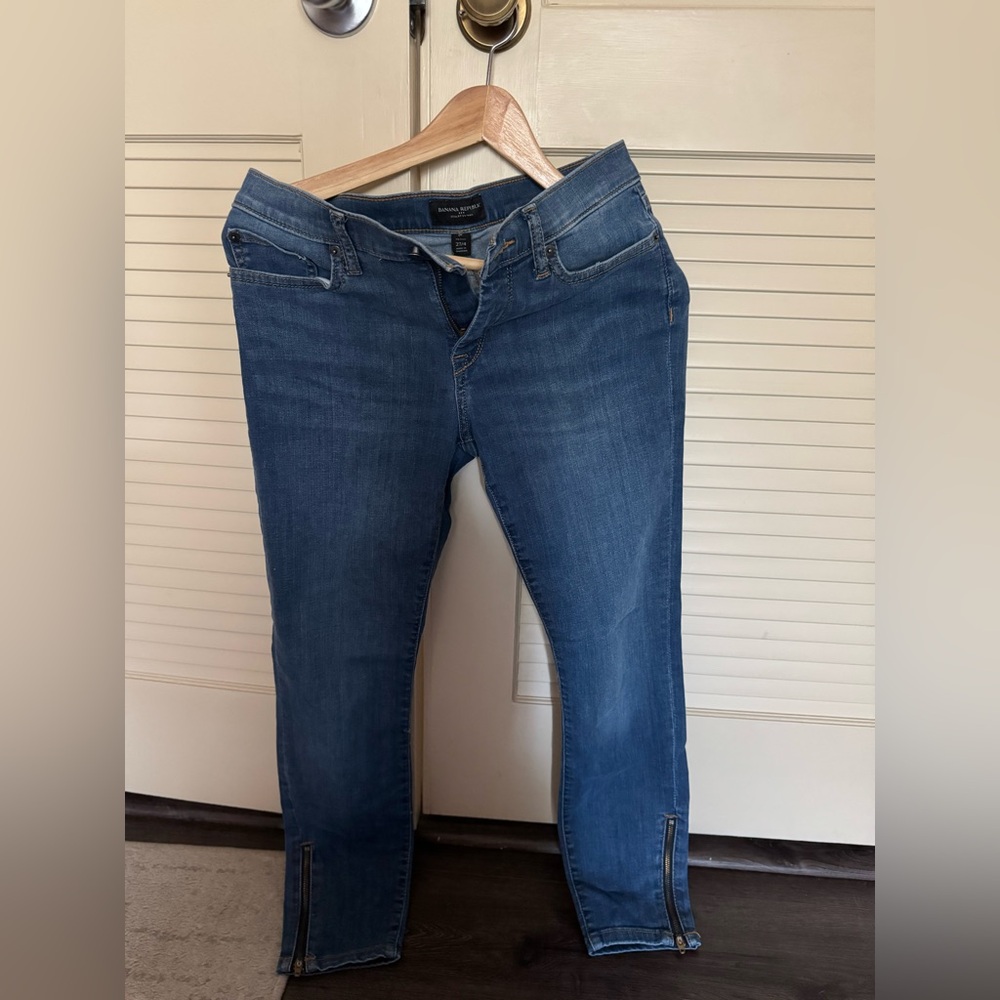 Banana Republic Blue Skinny Jeans Classic Style